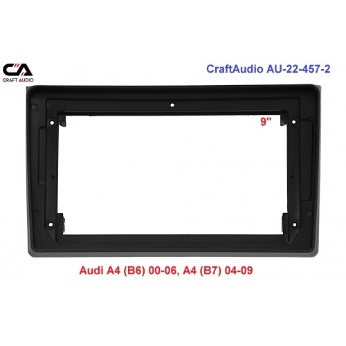 Рамка перехідна CraftAudio AU-22-457 Audi A4 (B6) 2000-2006, A4 (B7) 2004-2009 9"