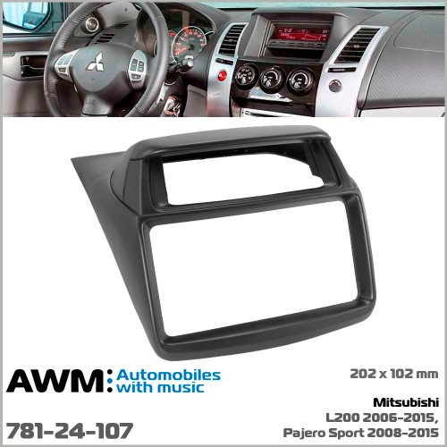 Перехідна рамка AWM Mitsubishi L200, Pajero Sport II (781-24-107)