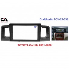 Рамка перехідна CraftAudio TOY-22-038 TOYOTA Corolla 2001-2006