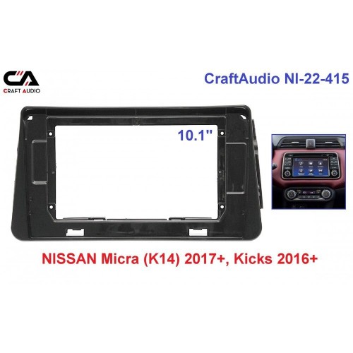 Рамка перехідна CraftAudio NI-22-415 NISSAN Micra (K14) 2017+ 10.1"