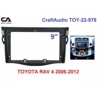 Рамка перехідна CraftAudio TOY-22-978 TOYOTA RAV 4 2006-2012 9"