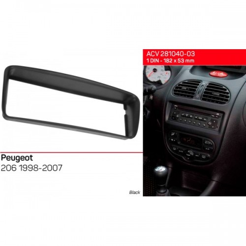 Перехідна рамка ACV Peugeot 206 (281040-03)