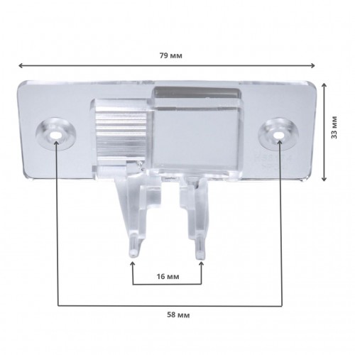 Кріплення серії QIV під камеру заднього огляду для Volkswagen QVW174 (рамка під плафон)