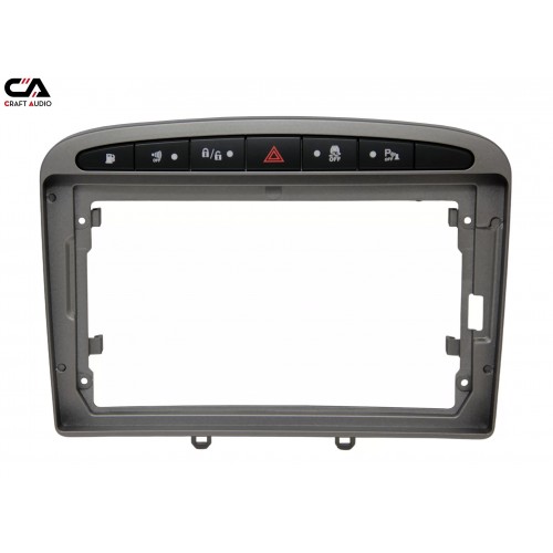 Рамка переходная CraftAudio PE-22-353 Peugeot 308 07-13 / 408 11+ 9" gray – CraftAudio – Peugeot <br><br> Купити в SQaudio – Від перевіреного виробника – Доставка Новою Поштою – Оплата частинами – Технічна підтримка після покупки 