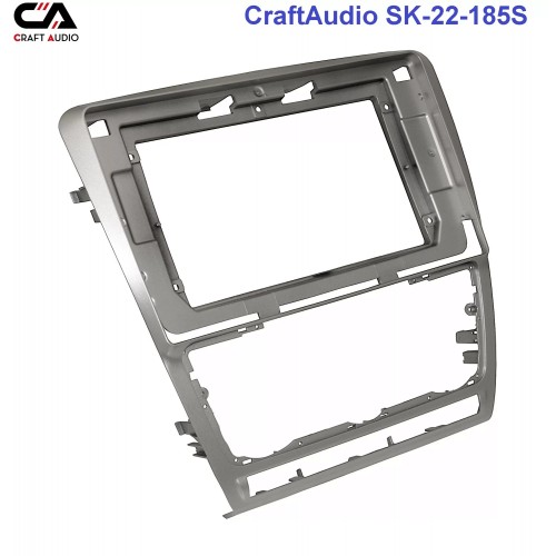 Рамка перехідна CraftAudio SK-22-185S SKODA Octavia 2008-2013 silver 10"