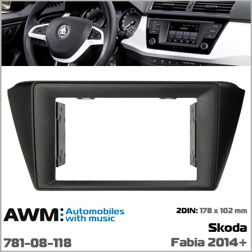 Перехідна рамка AWM Skoda Fabia (781-08-118)