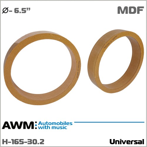 Проставки под динамики 165 мм / 6.5" универсальные AWM H-165-30.2