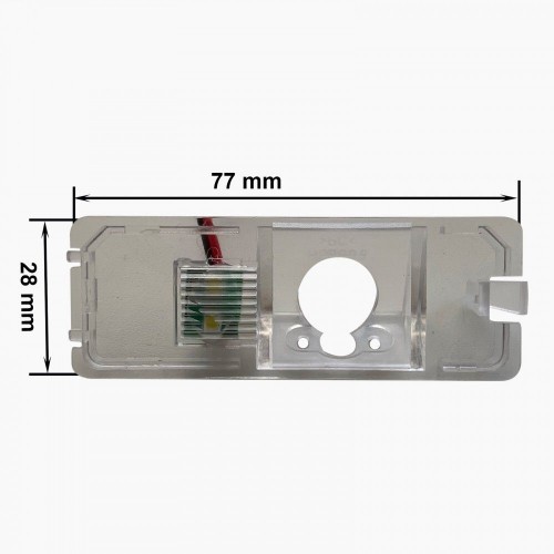 Кріплення до камери заднього виду MY-12-7777 Renault Fluence (09-17), Duster I (10-18), Latitude (10-15), Symbol III (13+), Megane III (09-15), Scenic III (09-16)