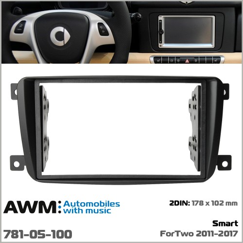 Перехідна рамка AWM Smart ForTwo (781-05-100)