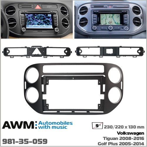 Перехідна рамка Volkswagen Tiguan, Golf Plus AWM 981-35-059