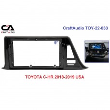 Рамка перехідна CraftAudio TOY-22-033 TOYOTA C-HR 2018-2019 USA