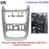 Рамка перехідна CraftAudio RE-008N RENAULT Logan 2009-2013, Sandero 2007-2011, Duster 2010-2013 9"