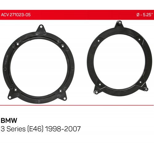 Проставки под динамики 130 мм / 5.25" ACV 271023-05 для автомобилей BMW 3 Series (E46)