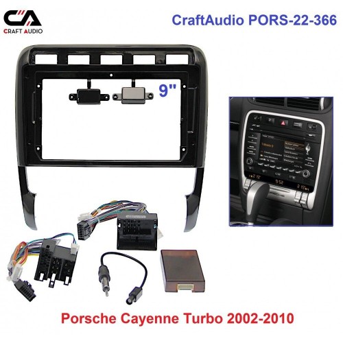 Рамка перехідна CraftAudio PORS-22-366 Porsche Cayenne Turbo 2002-2010 9"