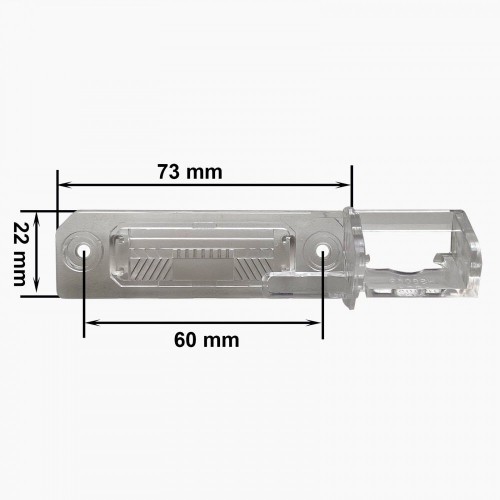 Кріплення до камери заднього виду CA-6668 Volkswagen, Golf V (03-08), Touran (03-15)., Passat B5 (00-05), Caddy (2K) (04-20), Jetta (A5) (05-10), Passat B6 (05-11)