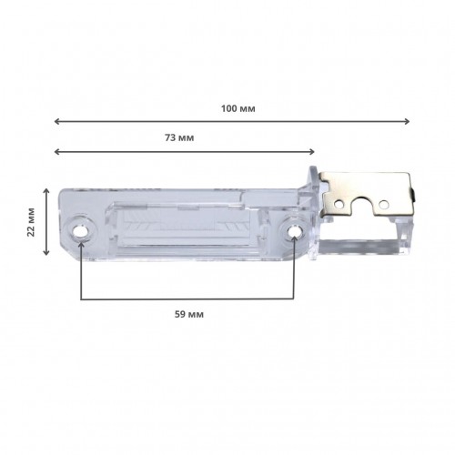 Кріплення серії QIV під камеру заднього огляду для Volkswagen QVW059 (рамка під плафон)