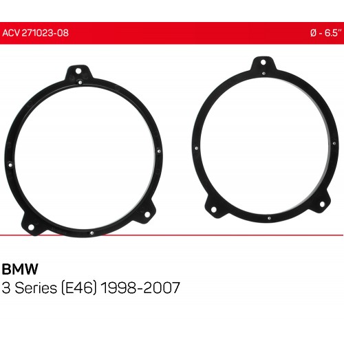 Проставки под динамики 165 мм / 6.5" ACV 271023-08 для автомобилей BMW 3 Series (E46)