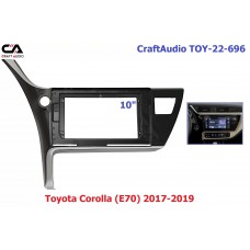 Рамка перехідна CraftAudio TOY-22-696 TOYOTA Corolla (E70) 2017-2019 10.1"