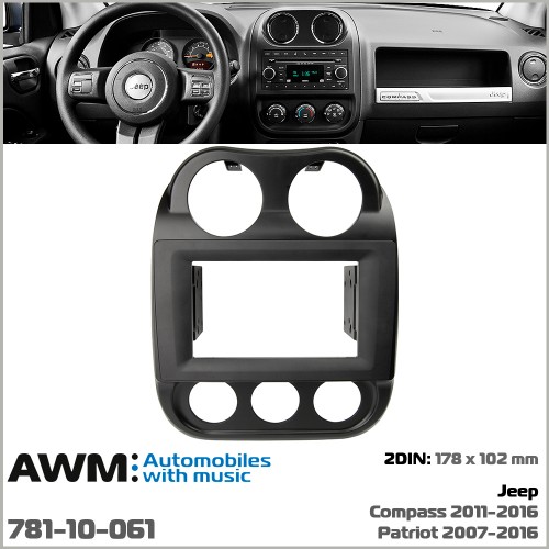 Перехідна рамка AWM Jeep Compass, Patriot (781-10-061)