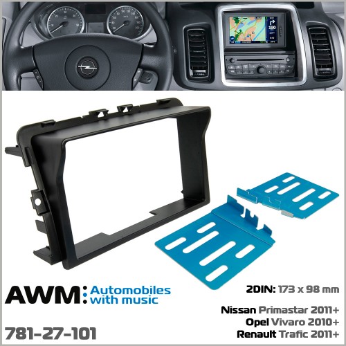 Перехідна рамка AWM Opel Vivaro, Renault Trafic, Nissan Primastar (781-27-101)