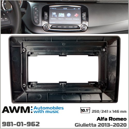 Перехідна рамка AWM Alfa Romeo Giulietta AWM 981-01-962