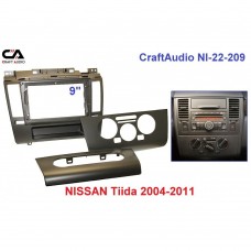 Рамка перехідна CraftAudio NI-22-209 NISSAN Tiida 2004-2011 9"