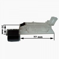 Камера заднього виду Prime-X CA-9894 VW, Seat, Skoda Golf Plus (05-14), Ibiza (6J) (08-17), Passat B7 (10-14), Touareg II (10-18), Superb III (B8) (15+)