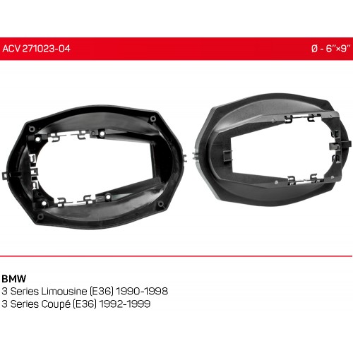 Проставки под динамики 6"х9" ACV 271023-04 для автомобилей BMW 3 Series (E36)