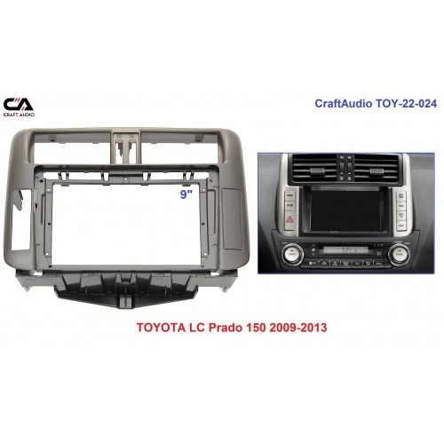 Рамка перехідна CraftAudio TOY-22-024 TOYOTA LC Prado 150 2009-2013