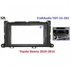 Рамка перехідна CraftAudio TOY-22-202 Toyota Sienna 2010-2014 9"