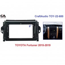 Рамка перехідна CraftAudio TOY-22-600 TOYOTA Fortuner 2015-2019 9"