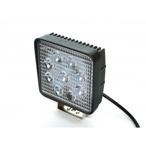 Светодиодная фара AllLight 06type 27W 9chip EPISTAR spot 9-30V (тонкий радиатор)