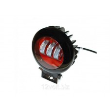 Светодиодная фара AllLight 30W(B) 3chip spot 9-30V КРУГЛАЯ (RED)