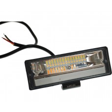 Светодиодная фара AllLight HPG-074 chip OSRAM 3535 spot 9-30V DRL White + Amber стробоскоп