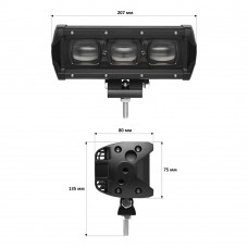 Светодиодная фара-люстра StarLight 30watt 10-30V IP68 (lsb-lens-30W)