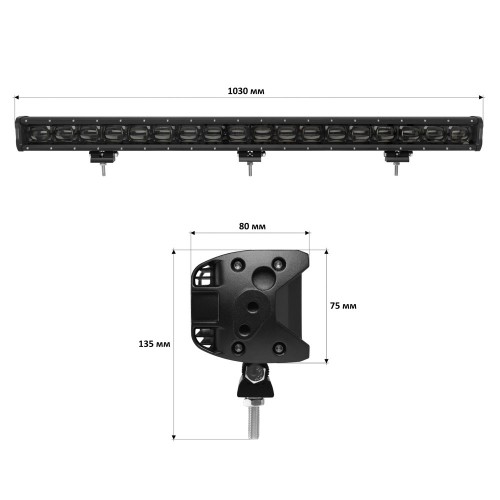 Светодиодная фара-люстра StarLight 180watt 10-30V IP68 (lsb-lens-180)