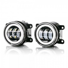 Комплект протитуманних LED фар AllLight FB-411 D=90/100мм+АГ (Renault, Citroen, Ford, Mitsubishi, Opel, Peugeot, Subaru)