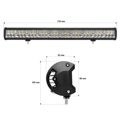 Светодиодная фара StarLight JR-K-180W 9-32V combo