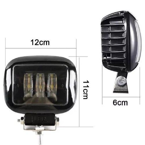 Светодиодная фара AllLight 30W(A) 3chip spot 9-30V КВАДРАТНАЯ