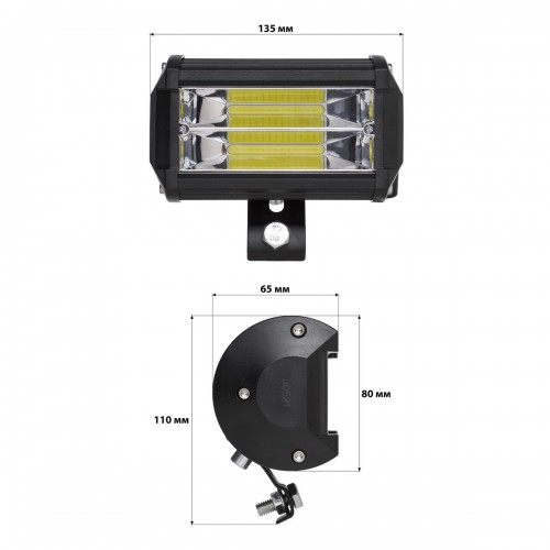 Светодиодная фара AllLight JR-COB-90W/S spot 10-30V