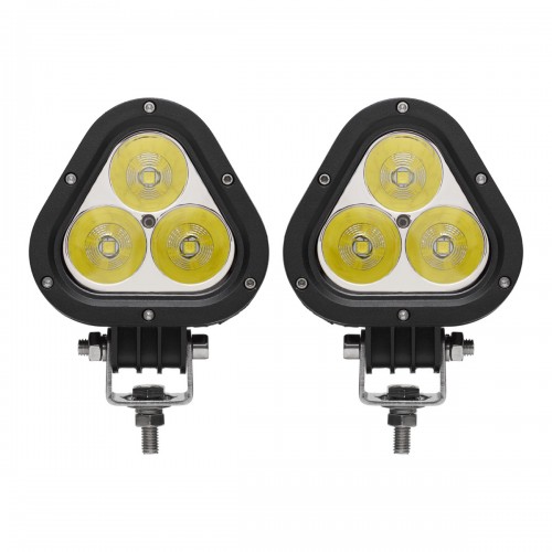 Комплект світлодіодних LED фар JR-35W CREE chip направлене світло трикутна (SPOT+FLOOD) 12/24V