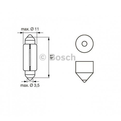 Галогеновая лампа BOSCH Pure Light K10W 10W 12V SV8.5-8 (1987302210)