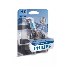 Галогеновая лампа PHILIPS 12360WVUB1 H8 WhiteVision ultra +60% (3800K) B1