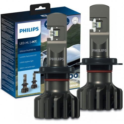 Комплект світлодіодних ламп PHILIPS H7 11972U91X2 LED Ultinon Pro9100 +350% 12/24V