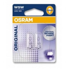 Указательные лампа накаливания OSRAM 2845-02B W5W 24V W2.1X9.5D 10X2 Blister