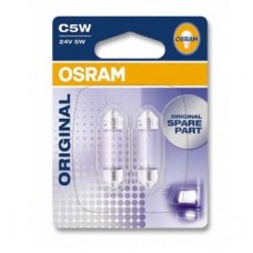 Указательные лампа накаливания OSRAM 6423-02B C5W 36mm 24V SV8.5-8 10X2 Blister