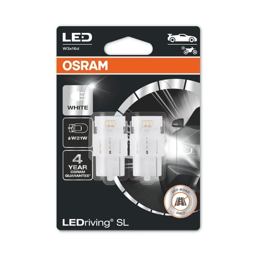 Комплект світлодіодних ламп OSRAM 7505DWP-02B W21W/T20 2W 6000K 12V