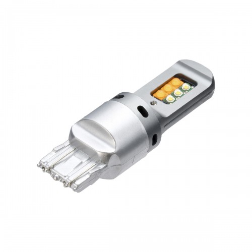 Світлодіодна лампа TBS T20 CREE-12SMD White+Amber W21/5W W3X16d 12V