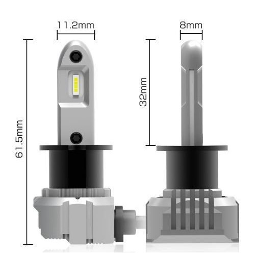 Лампи світлодіодні ALed H3 6000K 15W H3A01 (2шт)