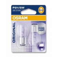 Указательные лампа накаливания OSRAM 7511-02B P21W 24V BA15s 2X10 Blister